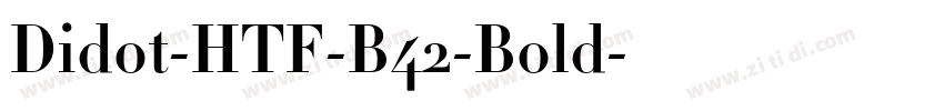 Didot-HTF-B42-Bold字体转换