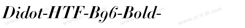 Didot-HTF-B96-Bold字体转换