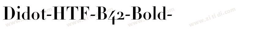 Didot-HTF-B42-Bold字体转换