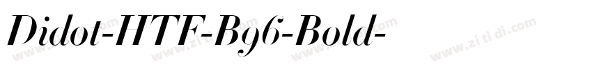 Didot-HTF-B96-Bold字体转换