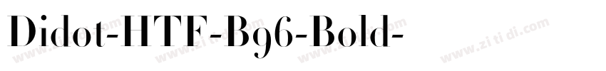 Didot-HTF-B96-Bold字体转换