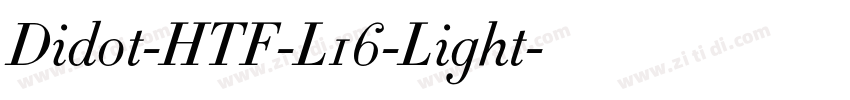 Didot-HTF-L16-Light字体转换