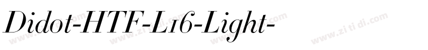 Didot-HTF-L16-Light字体转换