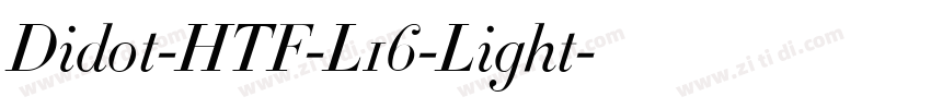 Didot-HTF-L16-Light字体转换