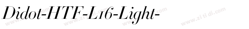 Didot-HTF-L16-Light字体转换