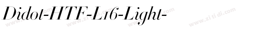 Didot-HTF-L16-Light字体转换