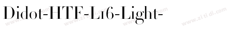 Didot-HTF-L16-Light字体转换