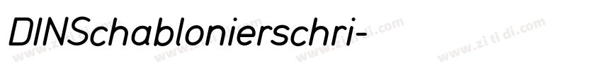 DINSchablonierschri字体转换