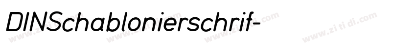 DINSchablonierschrif字体转换