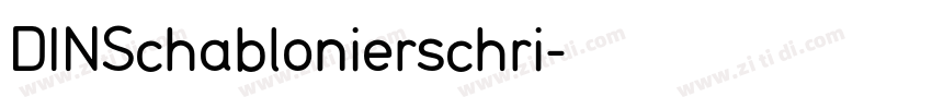 DINSchablonierschri字体转换