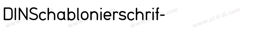 DINSchablonierschrif字体转换