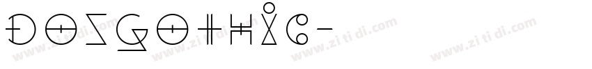 DOSGothic字体转换