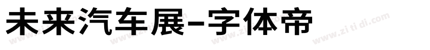 未来汽车展字体转换