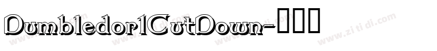 Dumbledor1CutDown字体转换