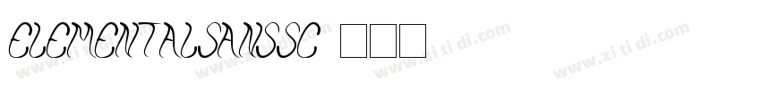 ElementalSansSC字体转换