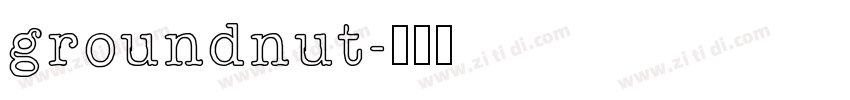 groundnut字体转换