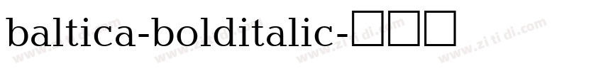 baltica-bolditalic字体转换