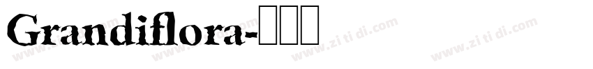 Grandiflora字体转换