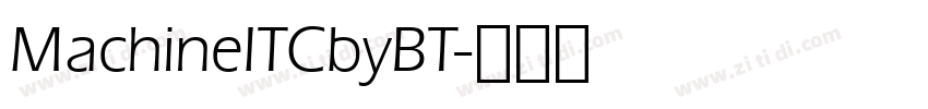 MachineITCbyBT字体转换