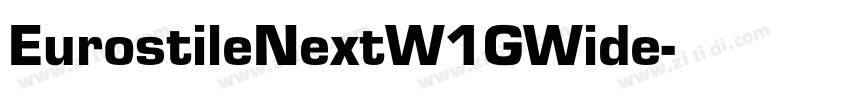 EurostileNextW1GWide字体转换