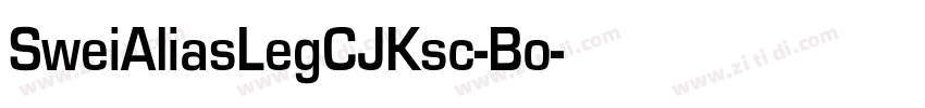 SweiAliasLegCJKsc-Bo字体转换