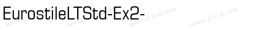 EurostileLTStd-Ex2字体转换