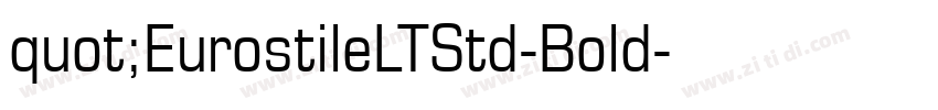 quot;EurostileLTStd-Bold字体转换