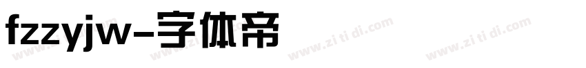 fzzyjw字体转换