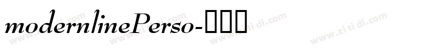 modernlinePerso字体转换