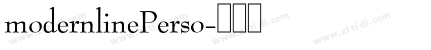 modernlinePerso字体转换