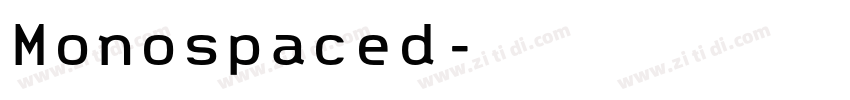 Monospaced字体转换