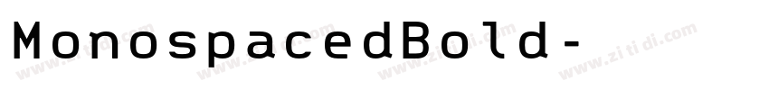 MonospacedBold字体转换