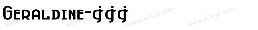 Geraldine字体转换