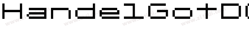 HandelGotDOTBolW03字体转换