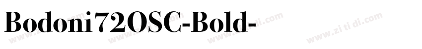 Bodoni72OSC-Bold字体转换