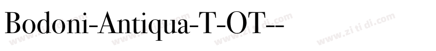 Bodoni-Antiqua-T-OT-字体转换