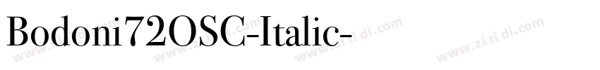 Bodoni72OSC-Italic字体转换