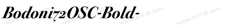 Bodoni72OSC-Bold字体转换