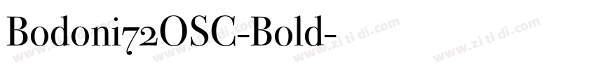 Bodoni72OSC-Bold字体转换