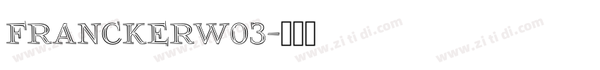 FranckerW03字体转换