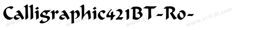 Calligraphic421BT-Ro字体转换