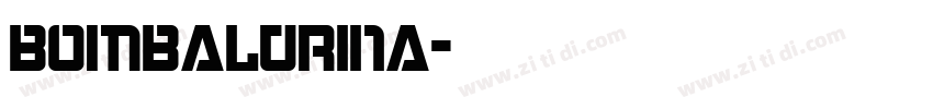 bombalurina字体转换