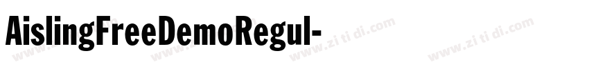 AislingFreeDemoRegul字体转换