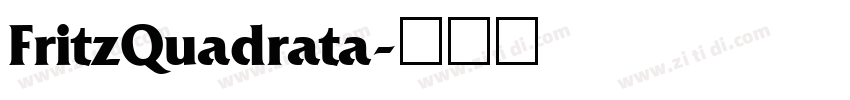 FritzQuadrata字体转换