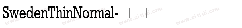 SwedenThinNormal字体转换