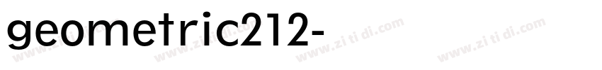 geometric212字体转换