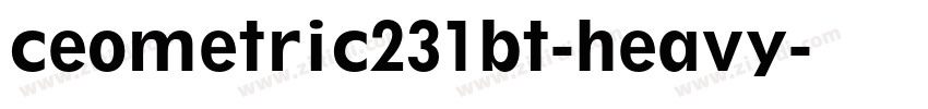 ceometric231bt-heavy字体转换