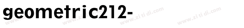 geometric212字体转换