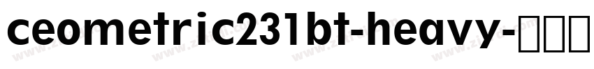 ceometric231bt-heavy字体转换