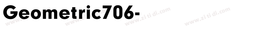 Geometric706字体转换